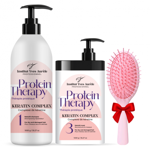 SET PROTEIN THERAPY: șampon și mască (2 x 1000g) + CADOU!