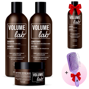 Set Volume Lab: șampon, balsam și mască + cadou un șampon și o perie!