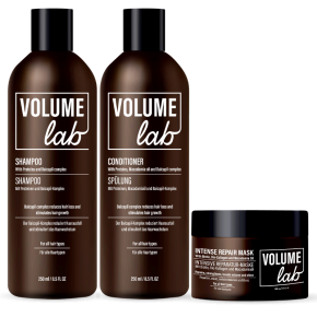 Setul Volume Lab: șampon, loțiune și balsam